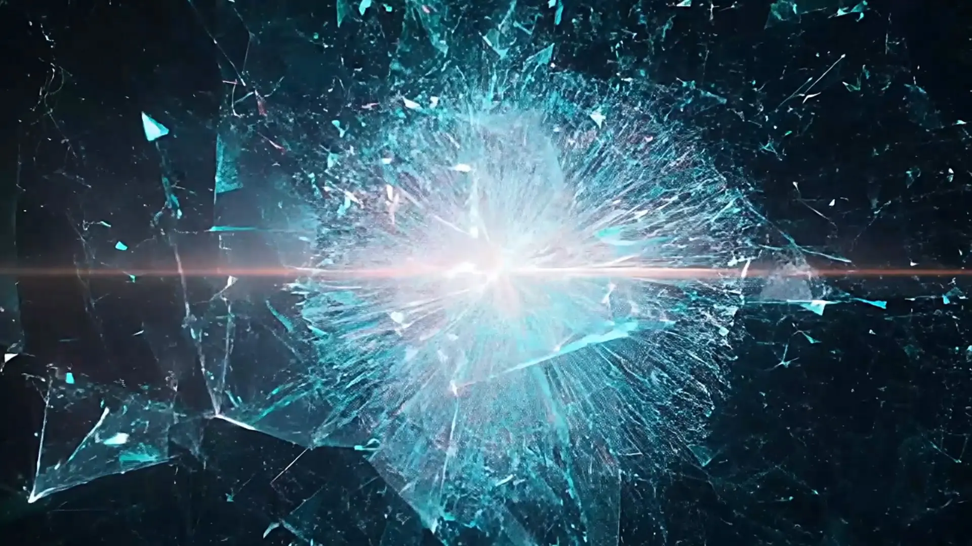 Icy Blue Crystal Explosion Transition for Thrilling Reveals